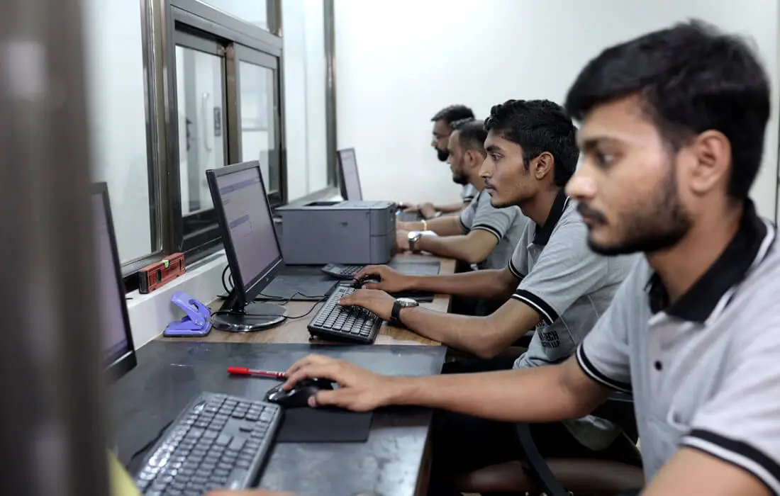 Engineering team working on design, planning, and documentation