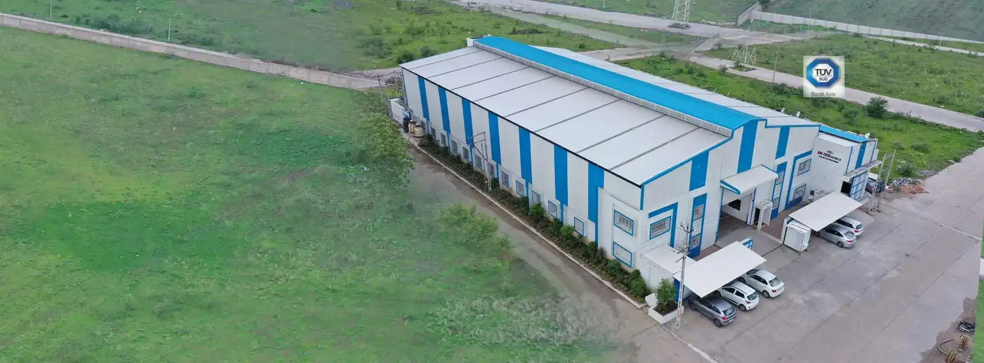 Aerial view of Uni-Tech Casting Pvt. Ltd. factory