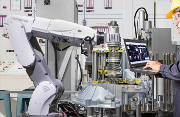 Casting parts being produced using advanced technology.